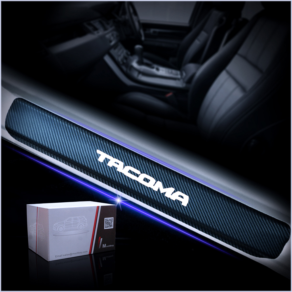 2019 Door Threshold Door Entry Guardfor Toyota Tacoma 4d Carbon