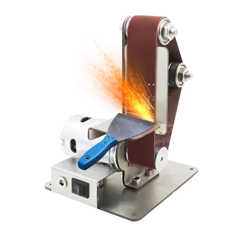 

Professional Mini Vertical Belt Sander Machine Electric DIY Polishing Machine Fixed-angle Sharpener Table Cutting Edge