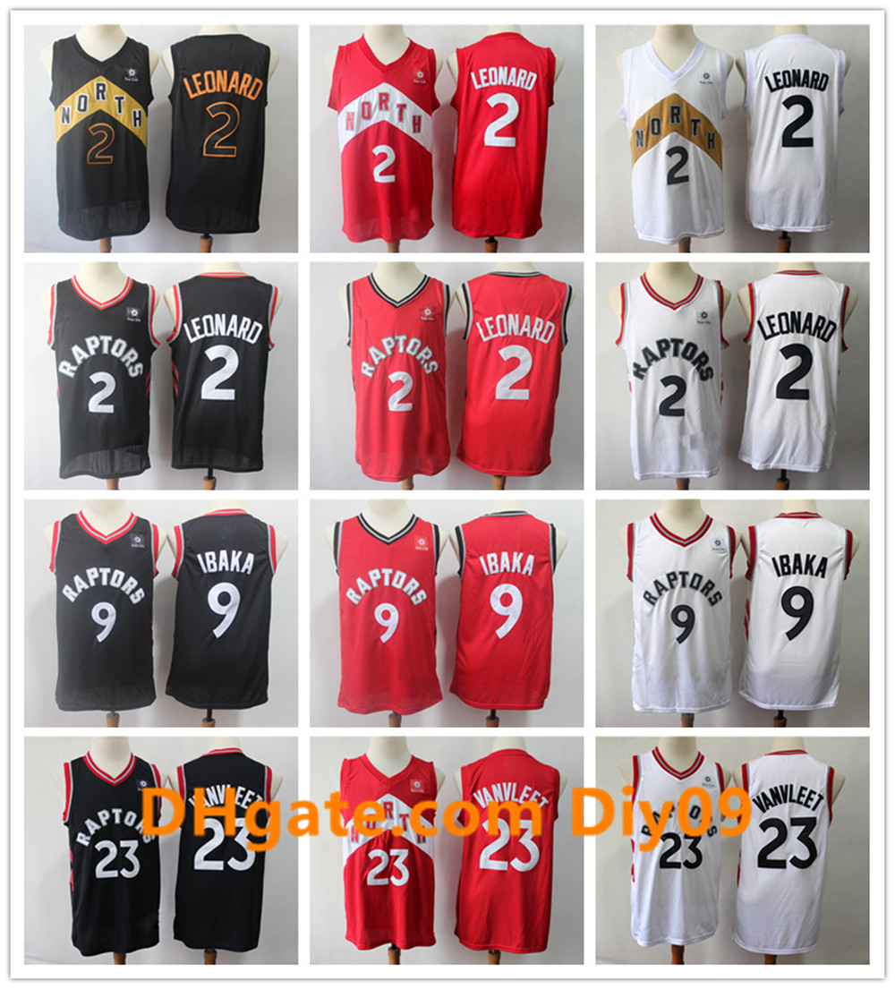 

Mens Toronto Raptors Jersey 23 Fred Vanvleet Kawhi Leonard 2 Serge Ibaka 9 Authentic City Swingman Edition Basketball Jerseys Vintag, Black;red