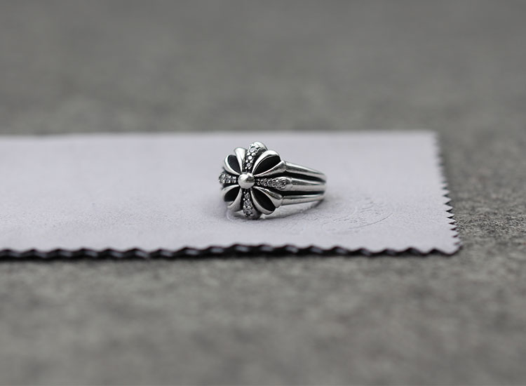 

S925 sterling silver ring vintage personality domineering crusader inlaid zircon couple fashion punk style jewelry gift 2020