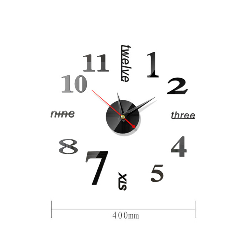 

Wall Clock Watch Wall Clocks Horloge 3d Diy Acrylic Mirror Stickers Home Decoration Living Room Quartz Needle