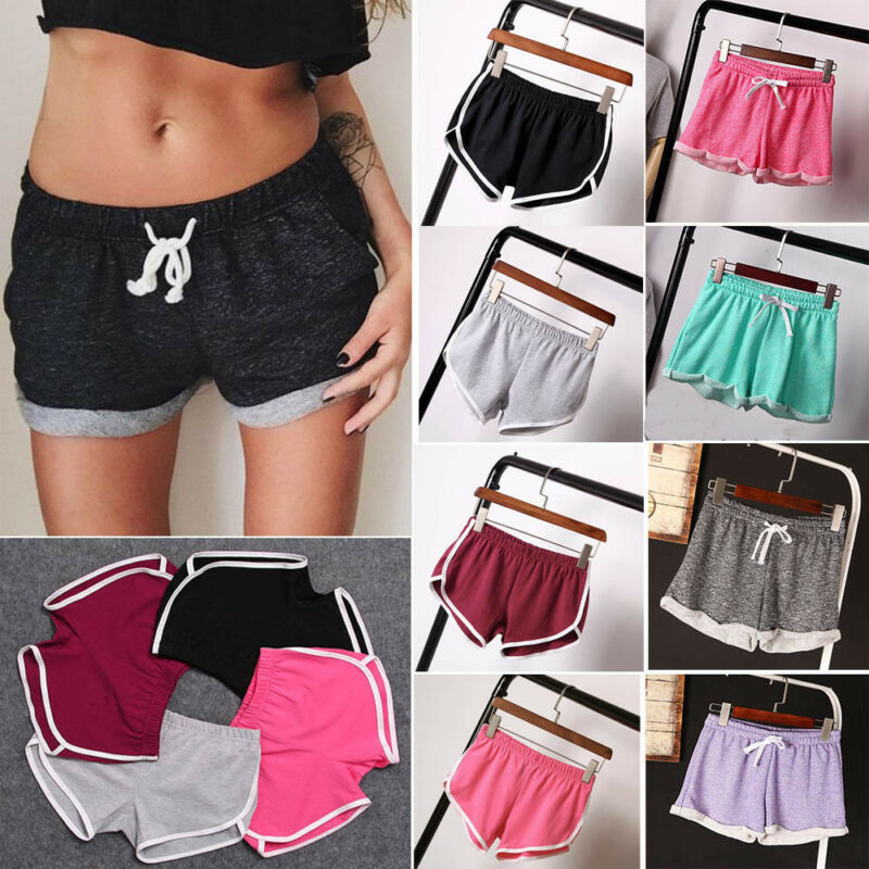 

New Shorts Fashion Women Shorts Girls Summer Women Casual Striped Side Split Dolphin  M L, Black