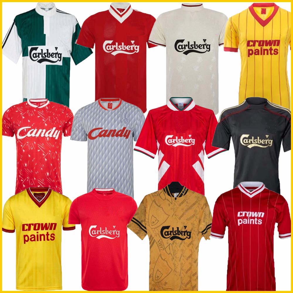 

04 05 Retro Soccer Jersey Gerrard 1982 FOWLER DALGLISH 10 11 Football Shirts TORRES 1989 Maillot 85 86 Kuyt 08 09 SUAREZ 1995 93 McMANAMAN, 96/97 away