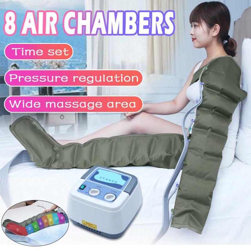 

8 Air Chambers Compression Massager Vibration Infrared Therapy Multifuction Leg Arm Waist Pneumatic Air Wraps Relax Pain Relief