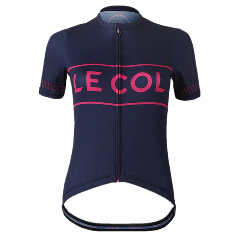 

cycling jersey 2020 Le col Women Summer Short Sleeve Cycling Clothing mtb jersey fietstrui bicycle clothing, Black;blue