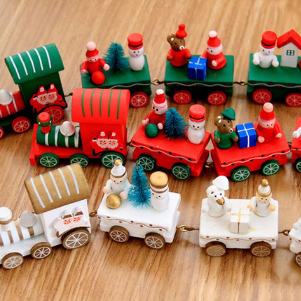 

Little Train Wooden Christmas Decorations for Home Xmas Decor Christmas New Year 2020 Christmas Ornaments