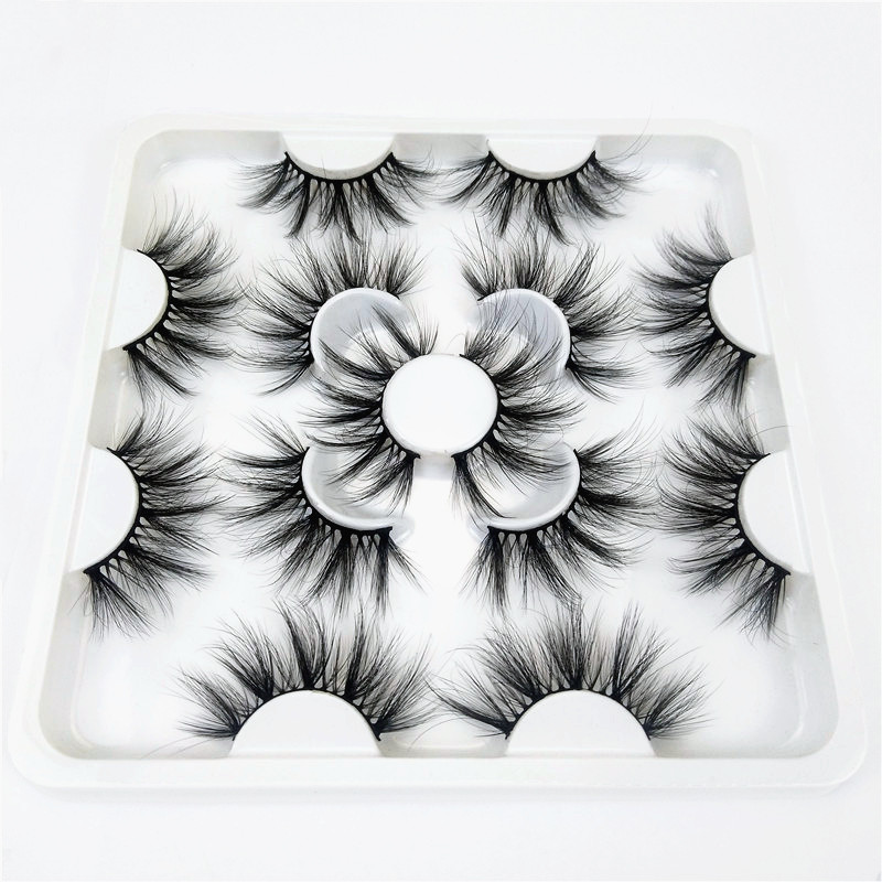 

25mm 7pairs Faux 8D Mink Lashes Thick Long False Eyelashes Volume Fake Lashes Makeup Extension Eyelashes maquiagem