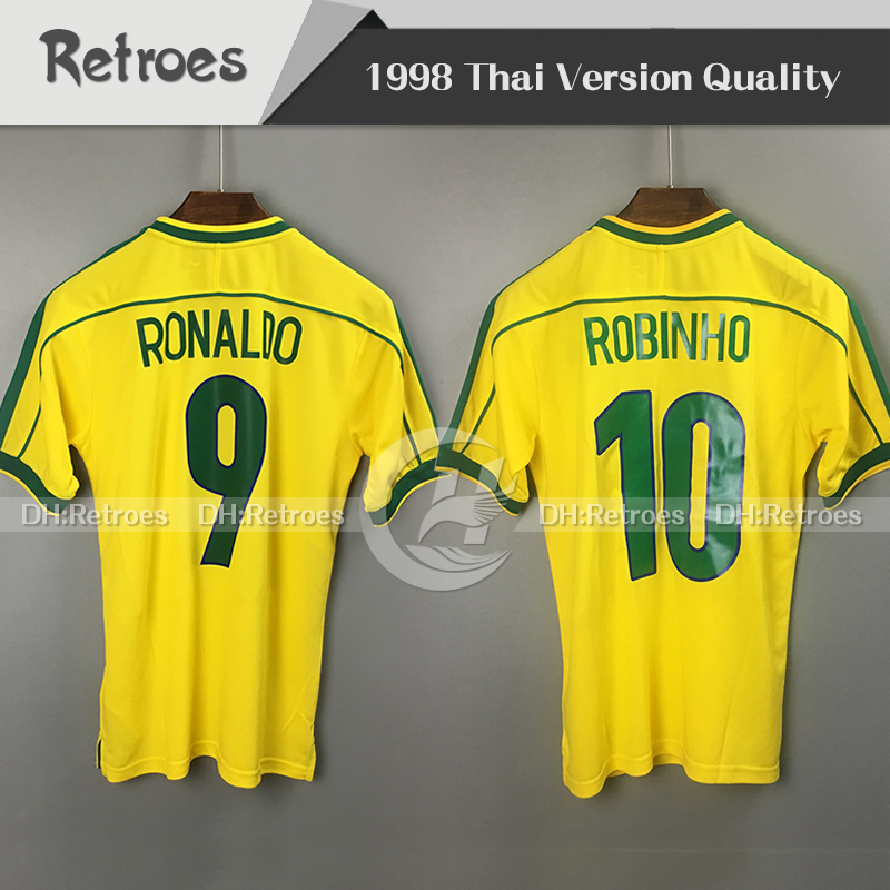 

1998 retro classic shirts 1994 11# BEBETO Rivaldo Jersey 98 Robinho Jersey camisa de futebol, 2002