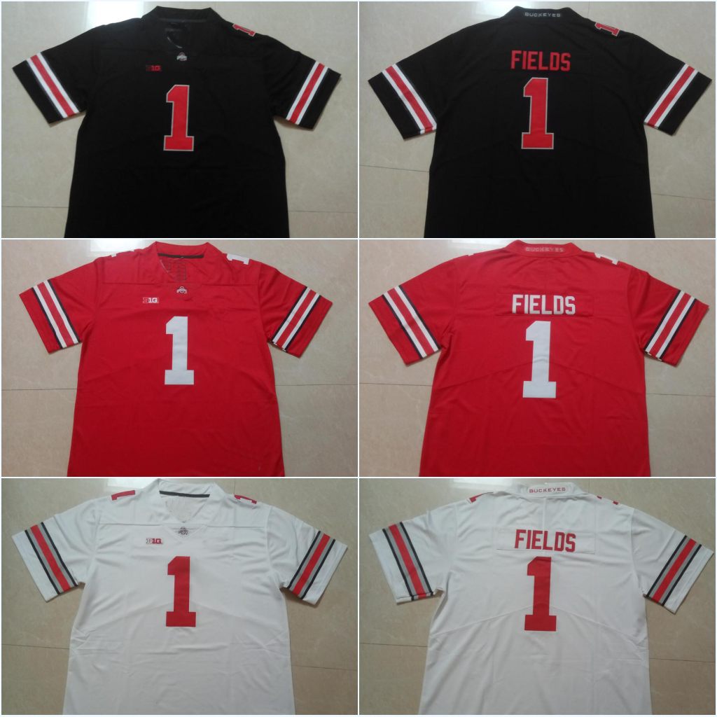 

OSU Justin Fields #1 Braxton Miller #5 Garrett Wilson Chris Olave #2 Chase Young #33 Master Teague III #97 Bosa #2 JK Dobbins Jerseys, Red