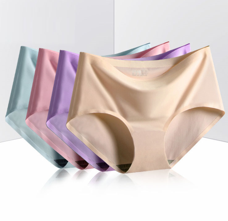 

2019 New Panties Seamless No line Sexy Panty Women Underwear Intimates M  XL Microfiber Seamless Boyshort Brief Panty, Nude