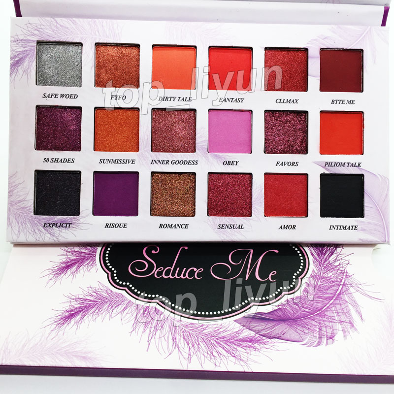 

Makeup eyeshadow palette beauty Seduce me 18 Colors eye shadow make up Shimmer Matte eyeshadow Cosmetics DHL free shipping, Multi