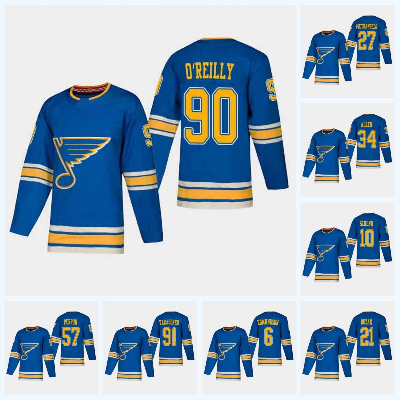 

Womens Ryan O'Reilly St. Louis Blues David Perron Vladimir Tarasenko Alex Pietrangelo Jaden Schwartz Jake Allen Brayden Schenn Third Jersey, Black;red