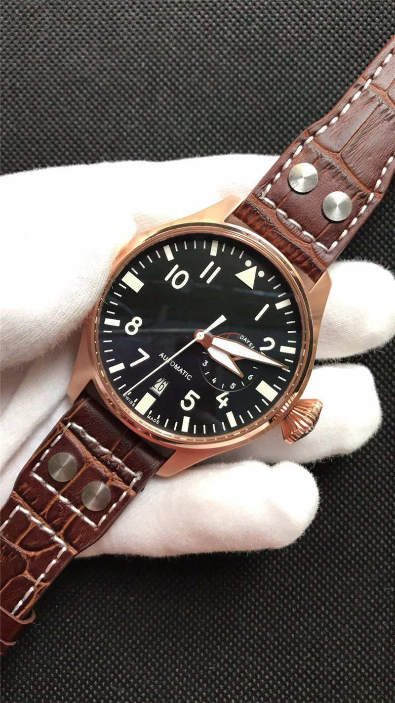 

New fashion man watch high quality mechanical watch automatic movement watches luxury business wristwatch blue face 049, Rose gold case