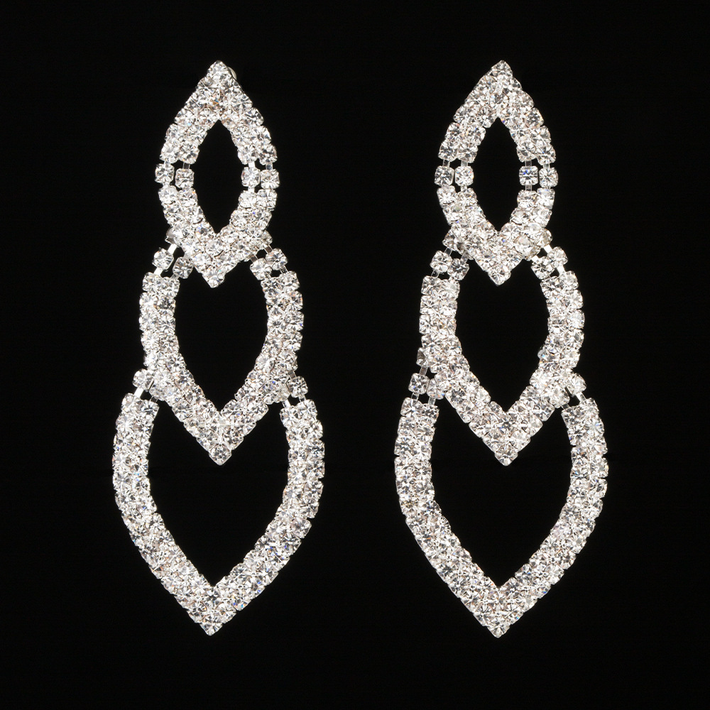 

Sexy Temperament Woman Ear Nail Pure Silver Long Fund Tassels Eardrop Personality Exaggeration Nightclub Will Earrings Trendsetter