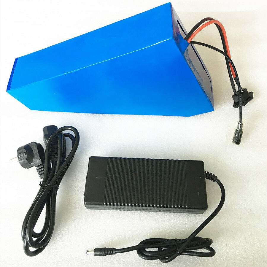 waterproof high-quality triangle battery for electric bike 48V 20AH lithium batteries for 400W to 1300W motor with Charger and bag-image-475321232