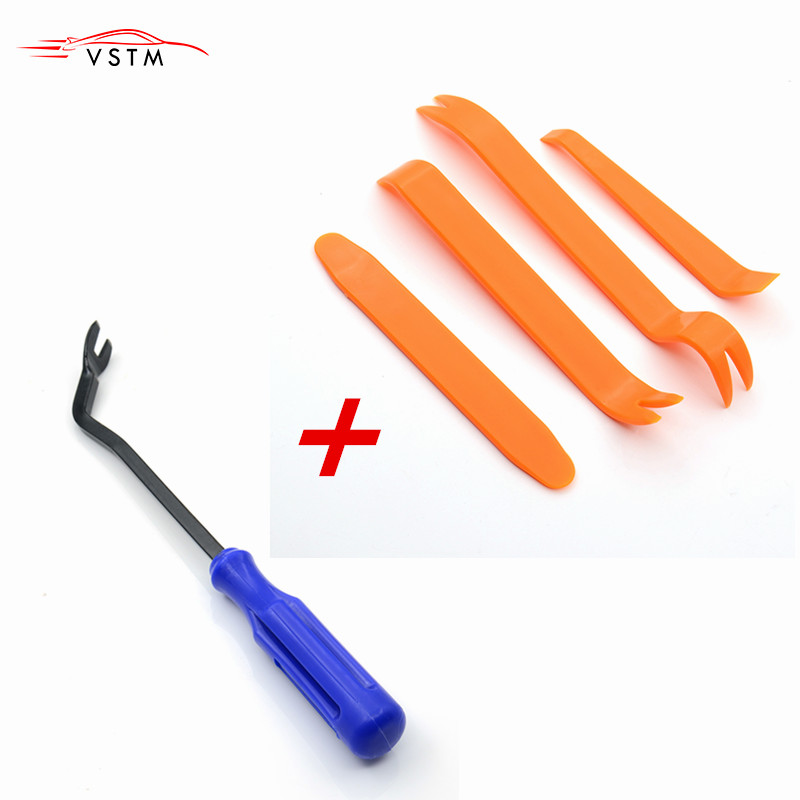 

Blue Car Removal Tool + 4pcs/set Portable Vehicle Car Panel Audio Trim Removal Tool Set Kit Practical Repairing Hand Tools