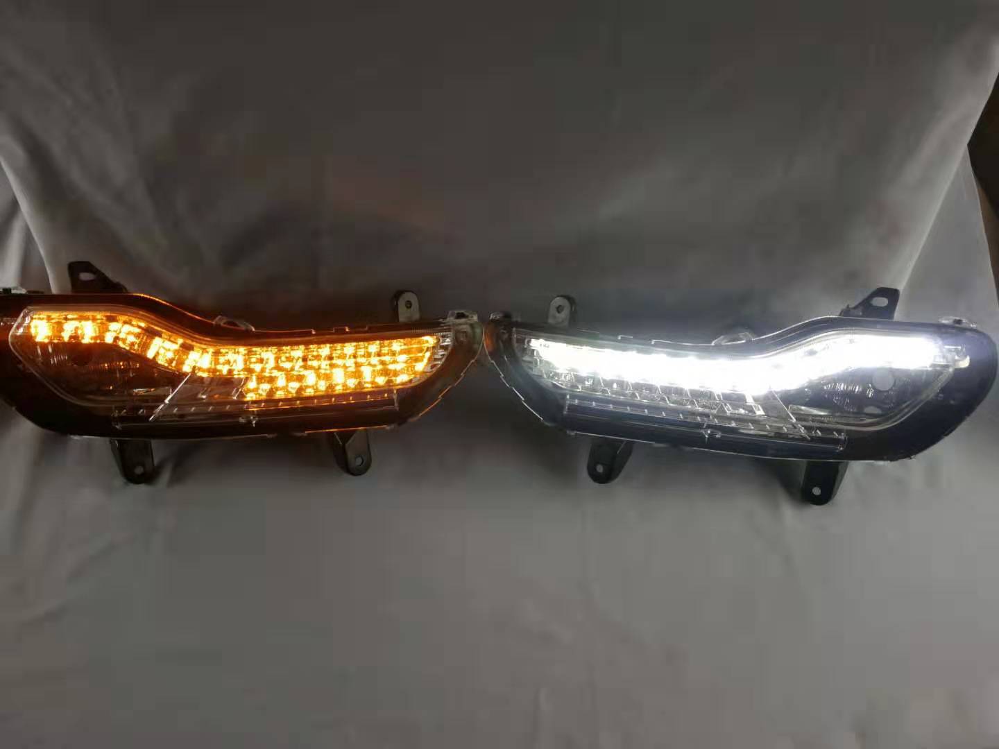 

car styling for 2013 Ford Maverick Car Flashing Led DRL Daytime Running Light Waterproof With Fog Lamp Hole, Black