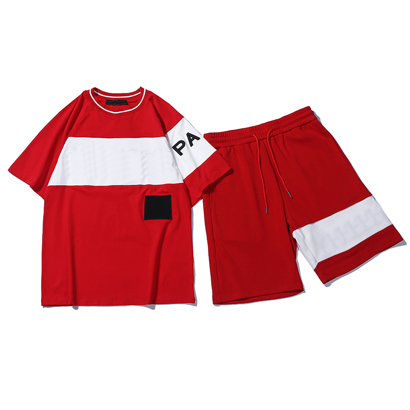 Femmes Mode Hommes Lettres Survêtement broderie d'été Vêtements de sport pour hommes manches courtes Pull Pantalons Jogger Casual Costumes O-Neck