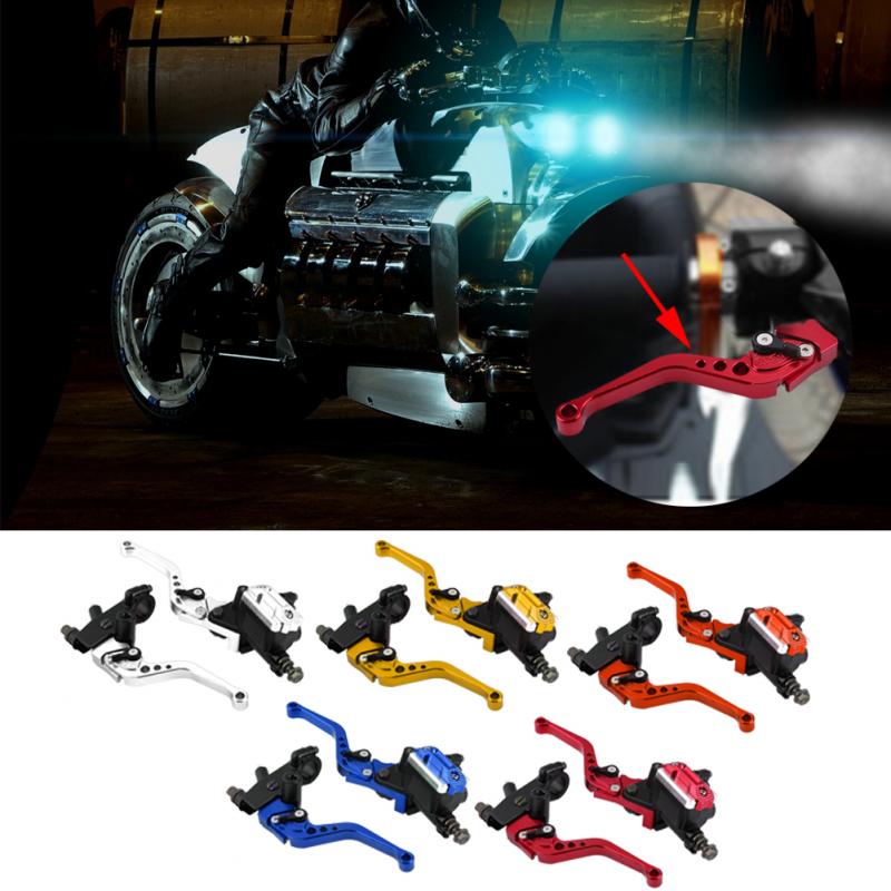 

1 Pair 7/8" (22mm) Universal Motorcycle Brake Clutch Master Cylinder Reservoir Levers