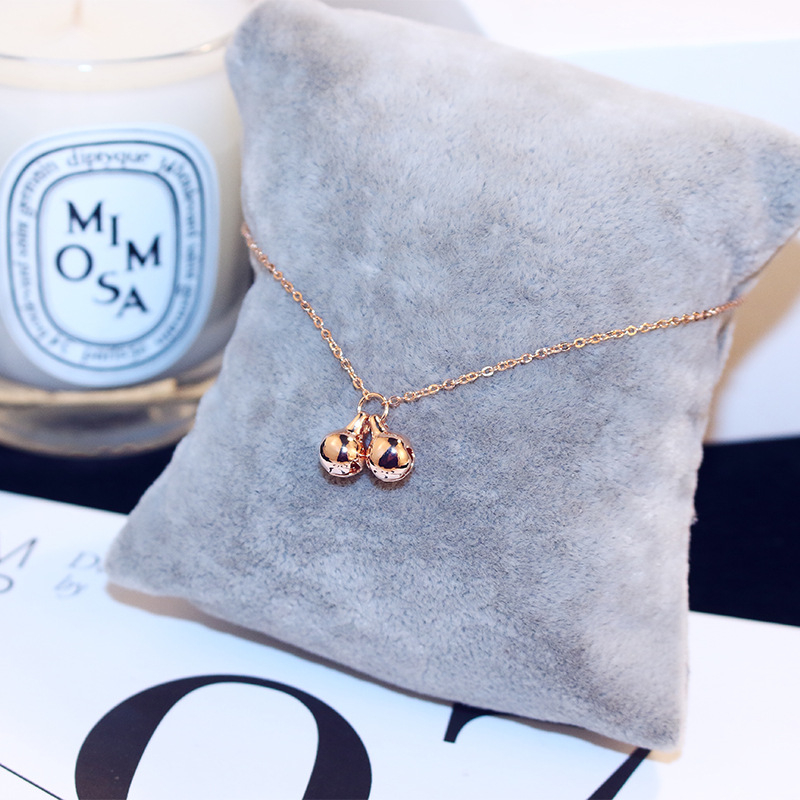 

Korean personality fashion simple round ball anklet plated 18K rose gold holiday beach anklet female creative gift anklet jewelry, Red;blue