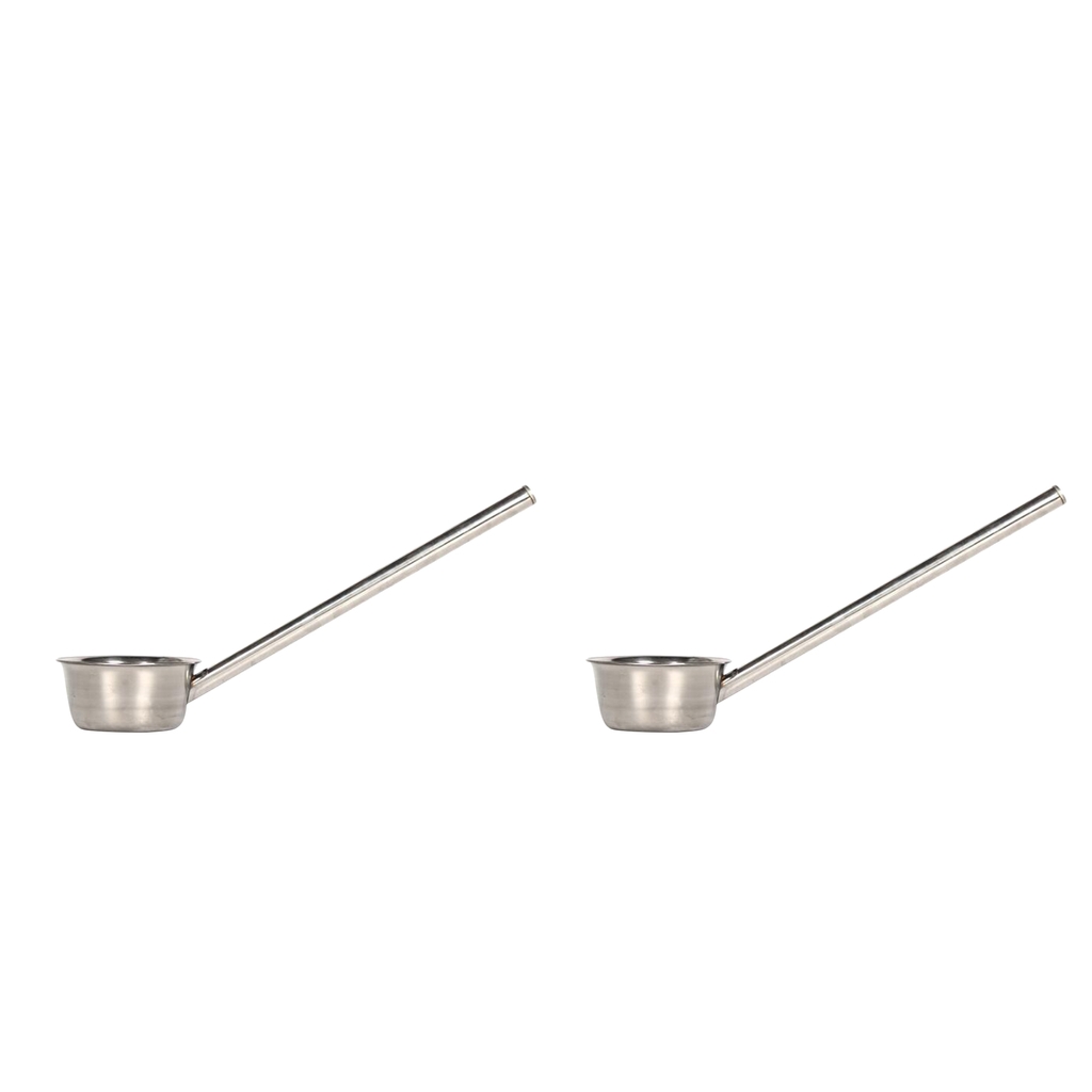 

2pcs stainless ladle long handle pouring soup wine scoop kitchen supplies
