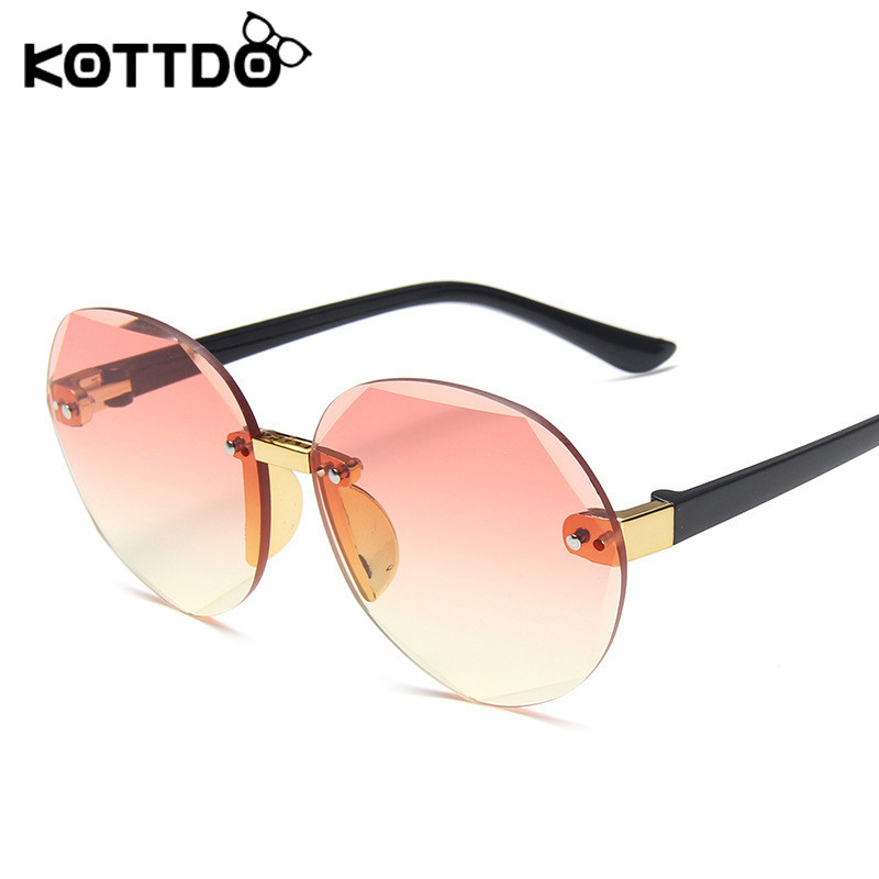 

KOTTDO Multi-color Children Sunglasses Kids Round Child Girls Boys Gradient Sun Glasses Vintage Retro Sunglass Uv400