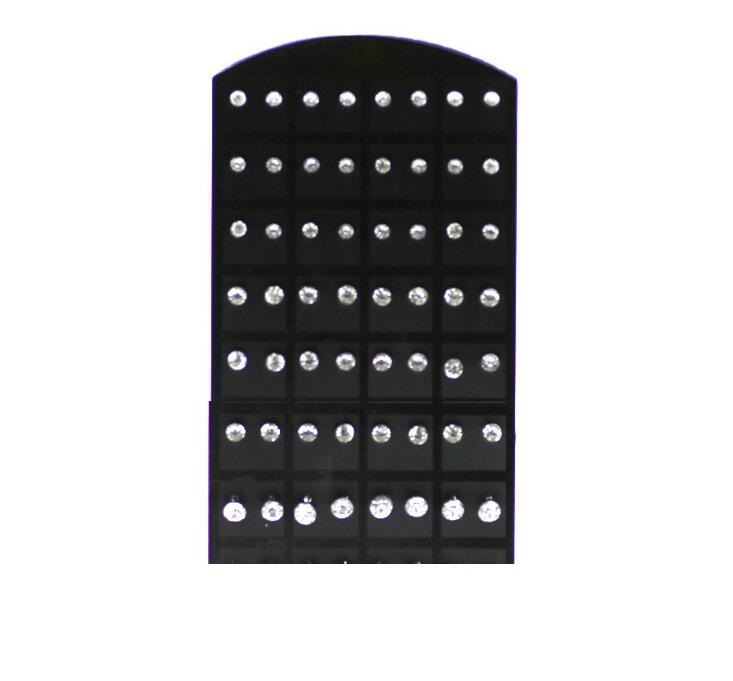 

Wholesale 72 pcs 1Set Jewelry Bulk Lots Fashion Stainless Steel Multicolor Rhinestone Stud Earrings For Women Men