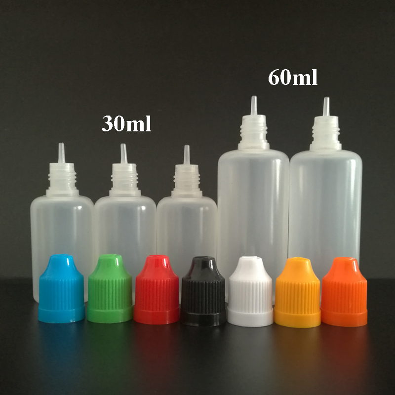 

1150pcs 60ml Plastic Dropper Bottles PE Soft Empty Bottles Needle Bottle with Childproof Cap and Long Thin Tips, EMS free shipping