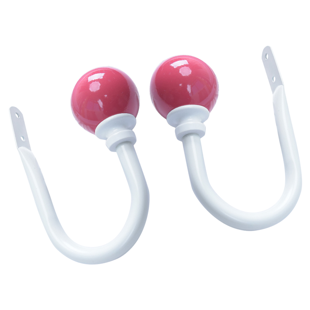 

2pcs Curtain Tiebacks Novelty Fashion Curtain Hook U Shape Wall Hook Simple Modren Curtain Holdbacks