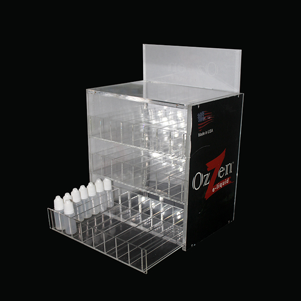 

Three layers Acrylic e cig display high quality clear show shelf holder rack for ecig 10ml 20ml 30ml 50ml e liquid bottle needle bottle DHL