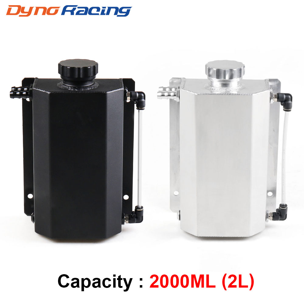 

2L Universal Engine Oil Fuel Gas Catch Can Breather Tank Bottle Coolant Radiator Overflow Tank