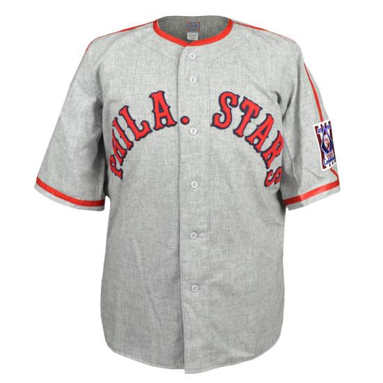 

Philadelphia Stars 1939 Road Jersey 100% Stitched Embroidery Vintage Baseball Jerseys Custom Any Name Any Number Free Shipping, 7 grey