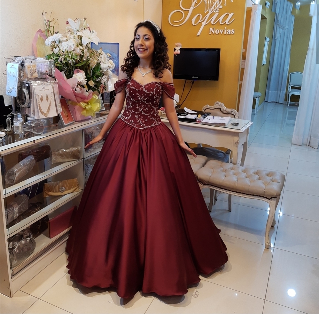 

Burgundy Prom Dresses Sweetheart Cap Sleeve Elegant Formal Party Evening Long Gowns, Orange