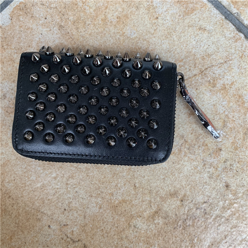 Mens Womens Vintage Punk Gothic Cross Long Leather Wallet ID Card Holder Purse