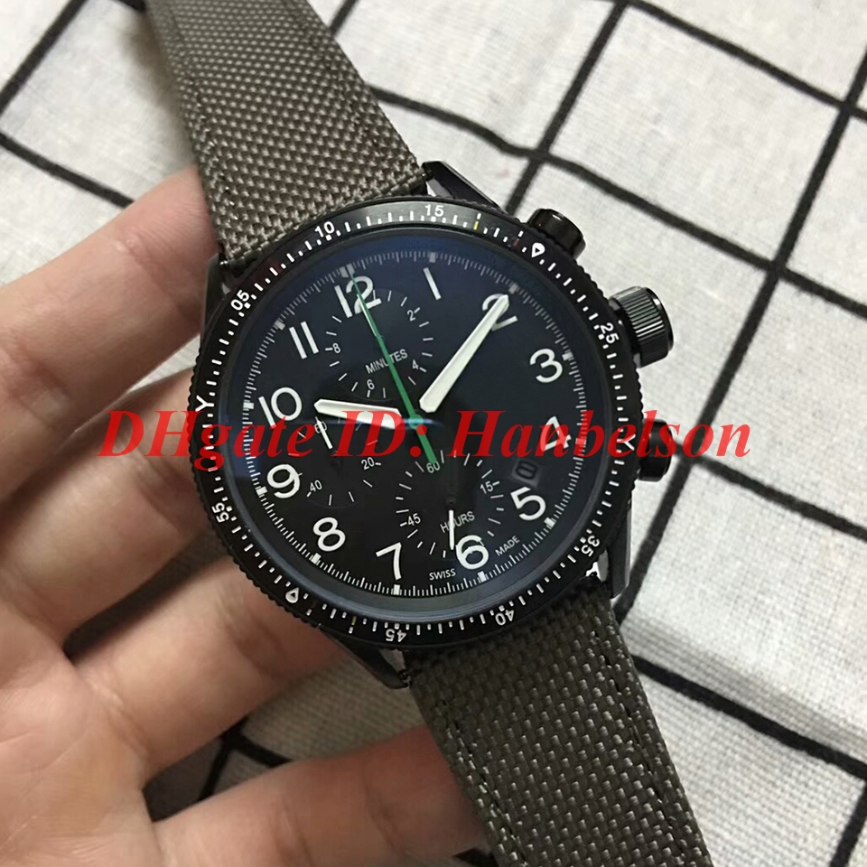 

Hot sale Paradropper LT Staffel 7 Limited Edition Men watch 01 774 7661 7734-Set TS Japan quartz 6S10 Fabric leather strap PVD WristWatch, Silver