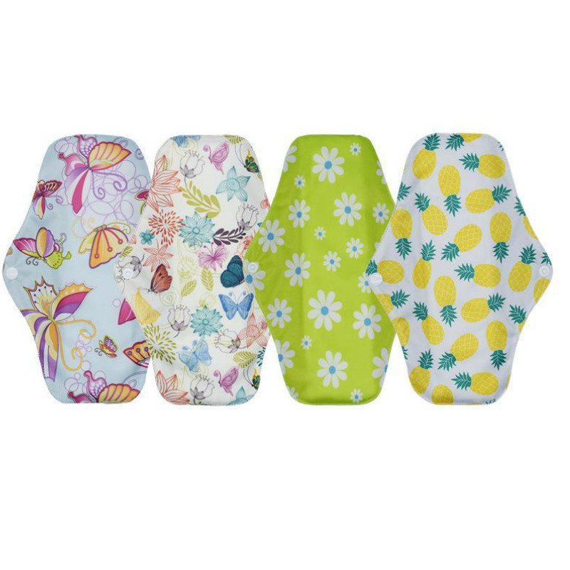 

Charcoal bamboo Washable Menstrual Pad Reusable Sanitary Menstrual Pad Cloth Feminine Hygiene Panty Liner Towel Pads JXW522