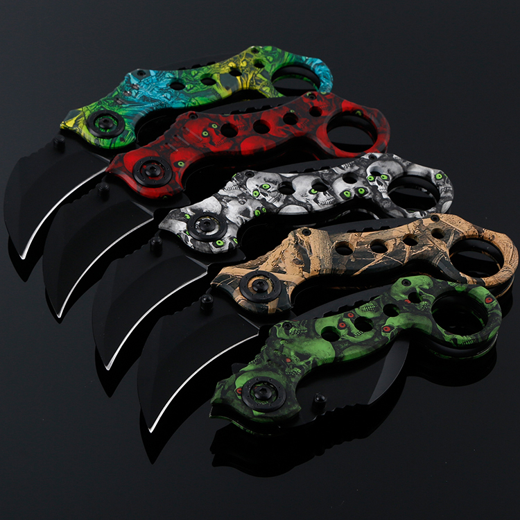 

180mm cs go Karambit Knife Tactical Folding Pocket Knife Outdoor Hiking Camping Hunting Claw Knives Survival EDC Multi-function Tools