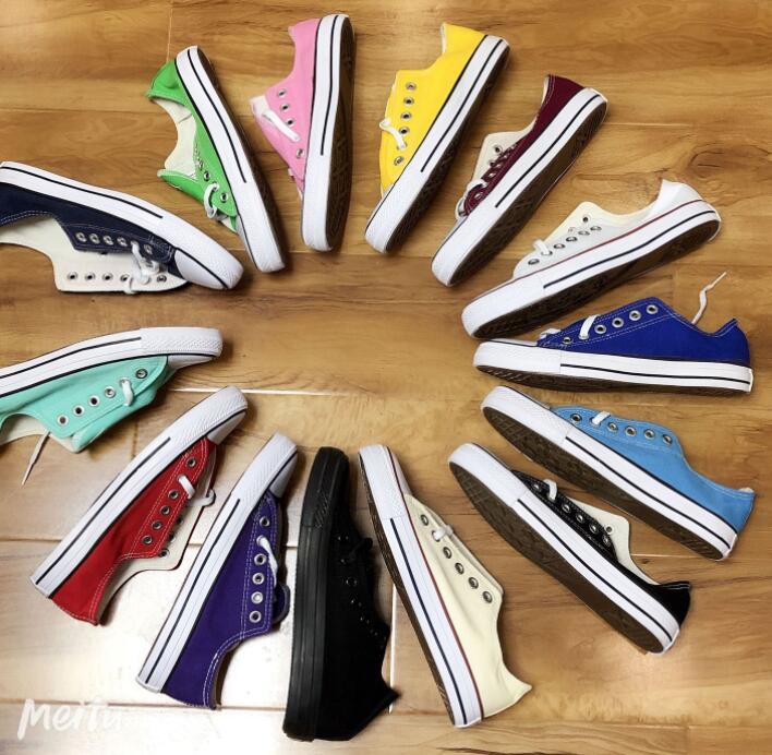 

Hot sell Classic design Man woman student Low High canvas shoes Skateboard shoes C158, Black