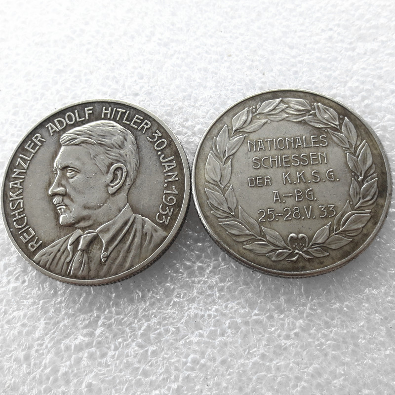 

H(04)Germany Commemorative Coins 1933 Copy Coins Brass Craft Ornaments