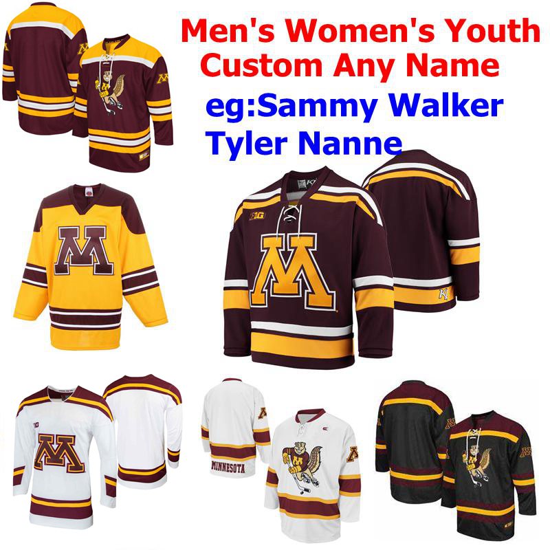 

Minnesota Golden Gophers Jerseys Mens Leon Bristedt Jersey Sampo Ranta Mat Robson Sammy Walker Tyler Nanne College Ice Hockey Jerseys Custom, Youth maroon