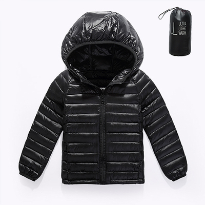 

Girls Jacket Winter Jacket For Girls Coat Kids Warm Hooded Outerwear Coat For Boys Jacket Coat Children Clothes, Black