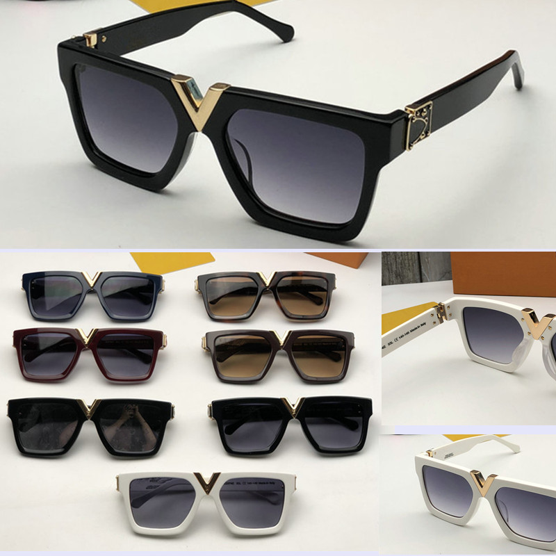 

Luxury MILLIONAIRE Sunglasses for men Popular Fashion full frame Vintage 2371 Sunglasses Top Quality Mens Glasses Anti-UV400 Lens With Box, White;black