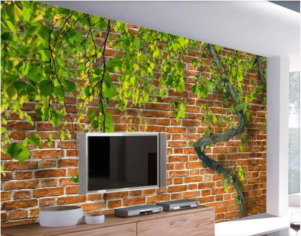 

3d room wallpaper custom photo mural Tree vine elegant plant S-type high-end cultivation wallpaper for walls 3 d, Non-woven fabric