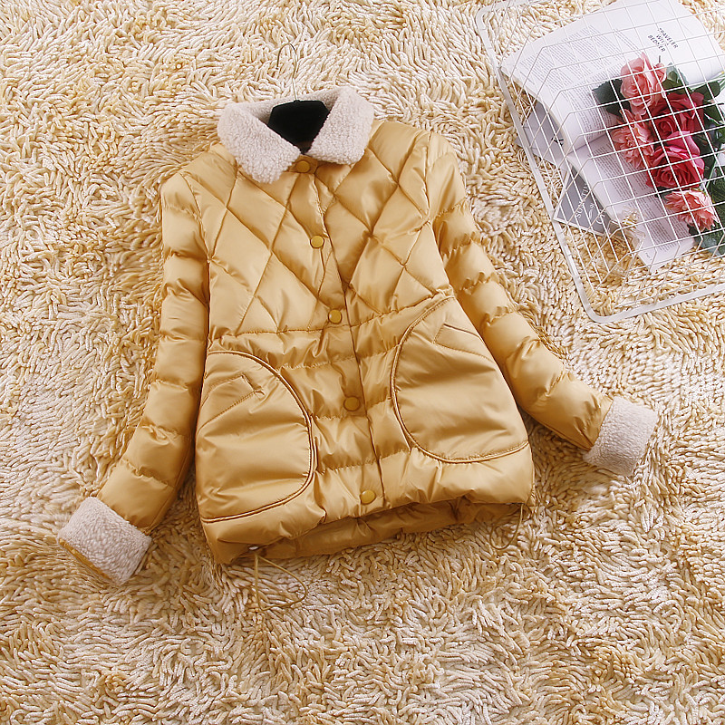 

Women Jacket New Winter Korean Parka Short Down Cotton Coat Female Padded Jackets Coats Parkas Mujer 2020 KJ4929, Black