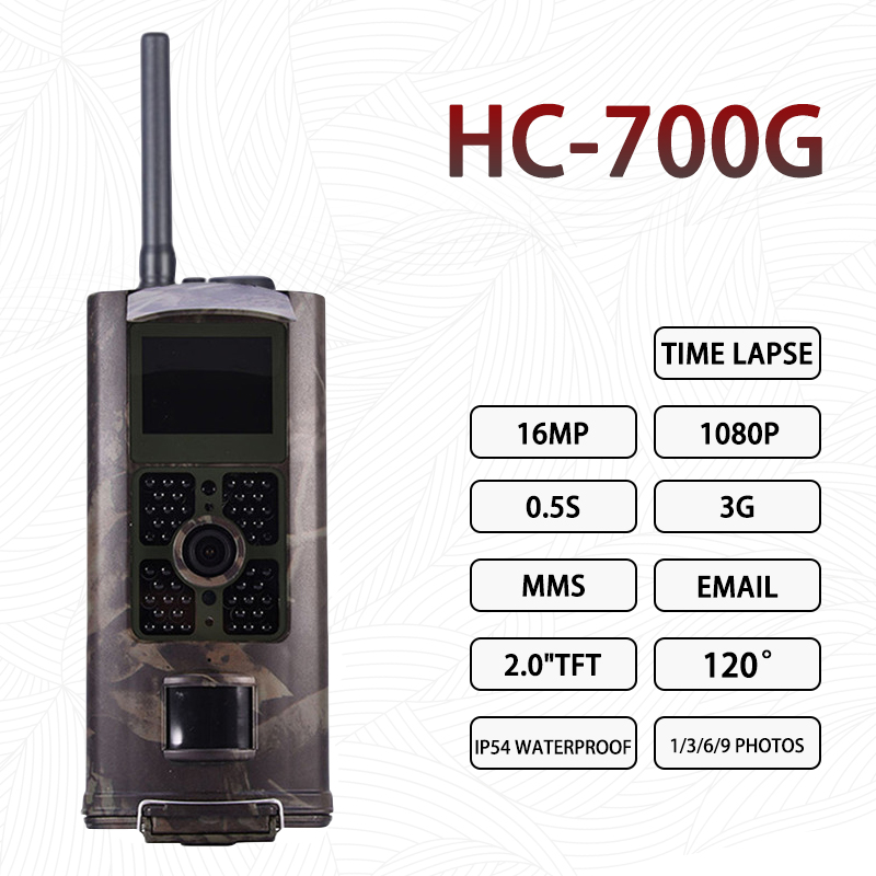 

3G HC700G Hunting Trail Camera Full HD 16MP 1080PMMS GPRS Photo Trap Night Vision Scout hc900A Wild Animal Camera