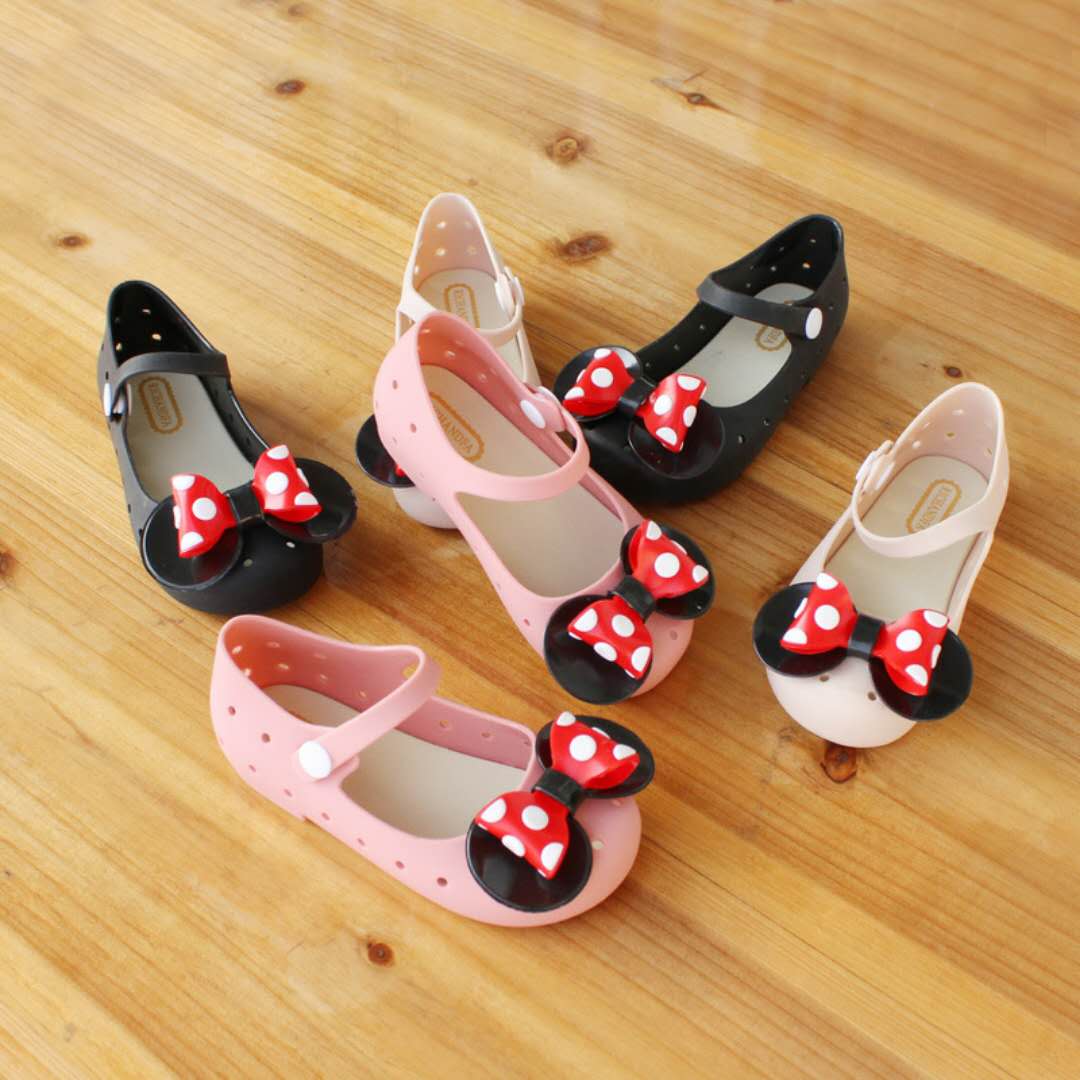 

Hot Sale-Mini Melissa Boys Girls Sandals Soft Comfort Toddler Baby Kids Beach Sandals, Black