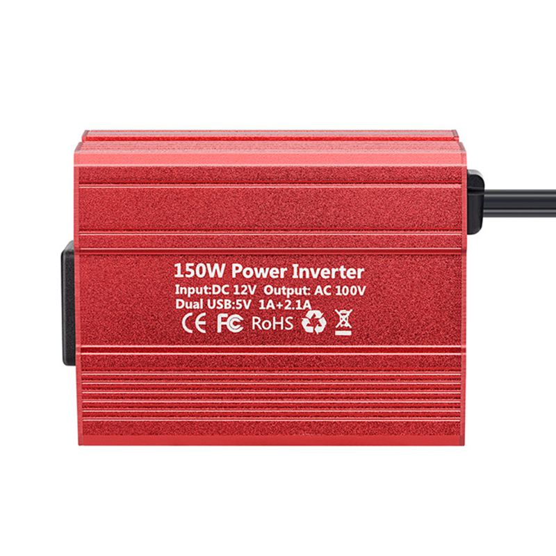 BYGD 300W Car Power Inverter DC 12V to 110V AC Converter 2 Outlets with 4 x 3.1A USB Ports