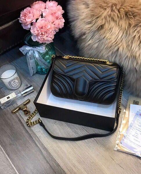 

bags leather fashion love V wave pattern shoulder bag shoulder bag chain handbag Messenger bag purse ladies shopping, Red