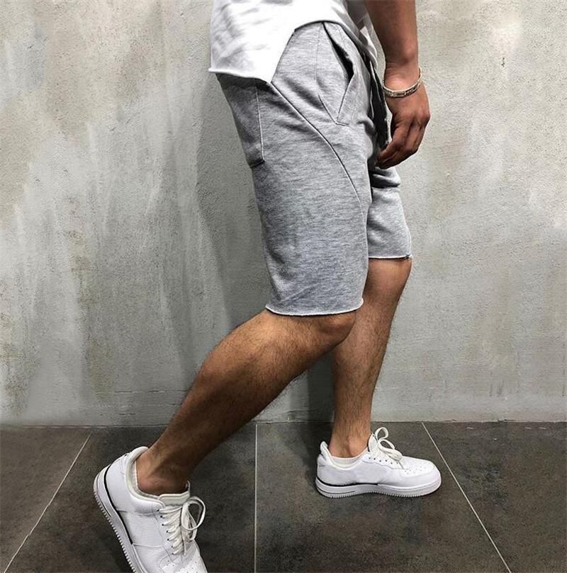 Pantalon court été Hip Hop Sport OISIRS Joggers Sweatpants Solide Couleur Vêtements de course hommes Gymlocker Designer