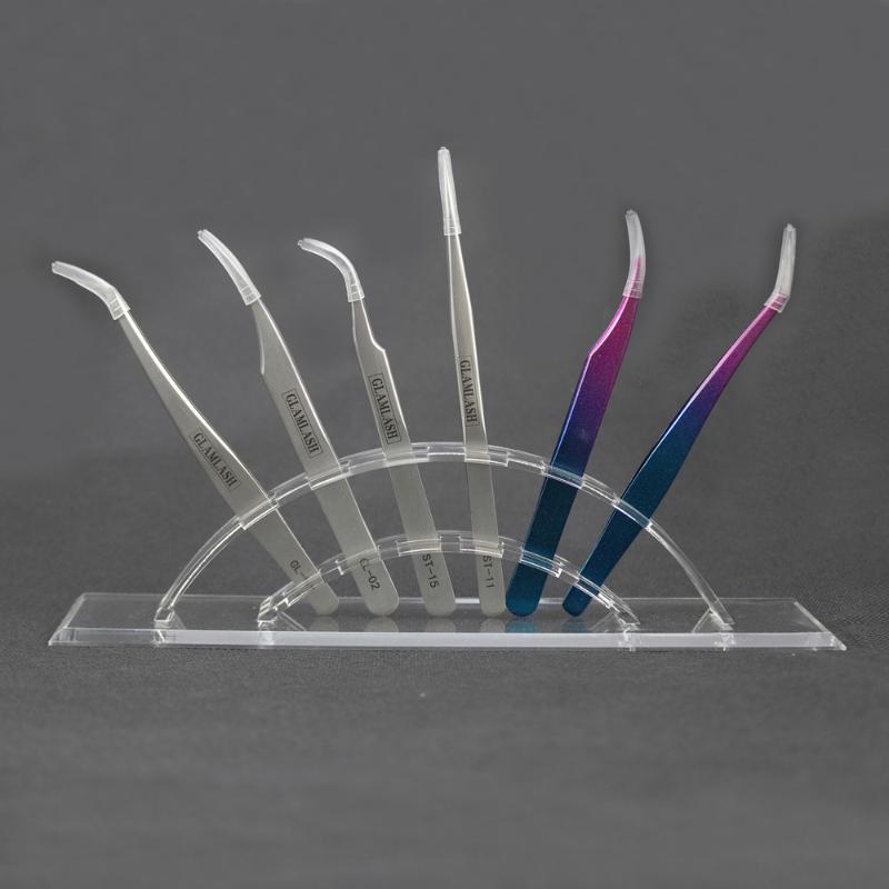 

GLAMLASH Tweezer Storage Holder Eyelash Extension Tweezers Scissor Storage Rack Acrylic Holder Stand Beauty Makeup Tools